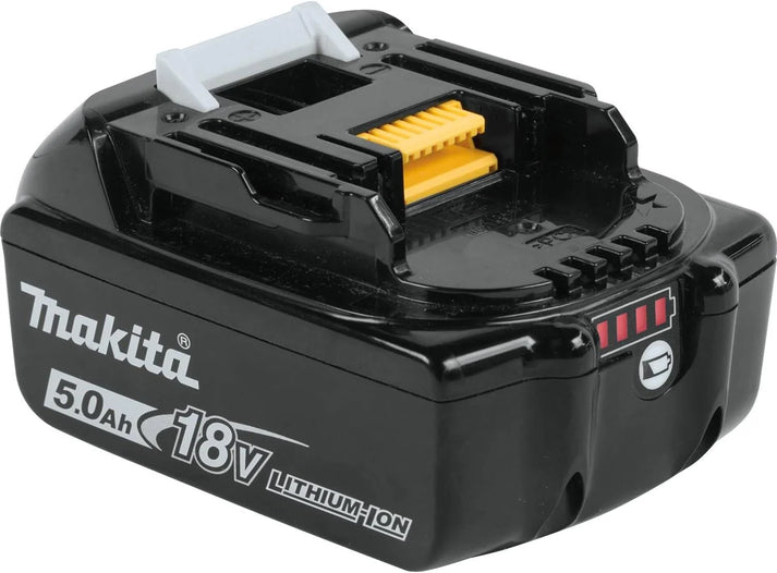 Makita 18V Power Kit – Includes 5.0Ah Battery, Rapid Charger, Type 3 Connector Case, and Custom Inlay